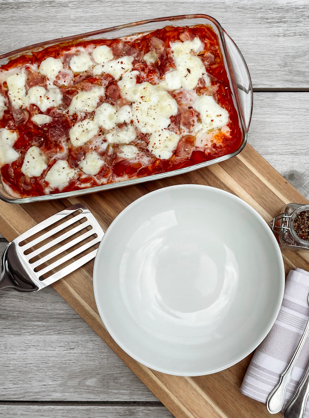 Italiaanse orzo: met prosciutto crudo, mozzarella en kerstomaatjes