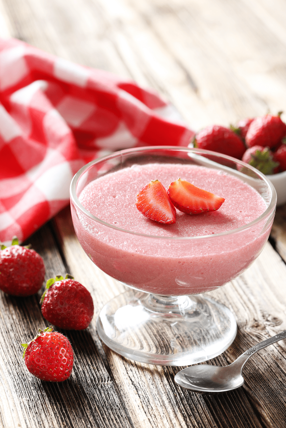 Aardbeienmousse