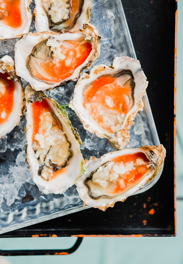 Bloody mary oesters